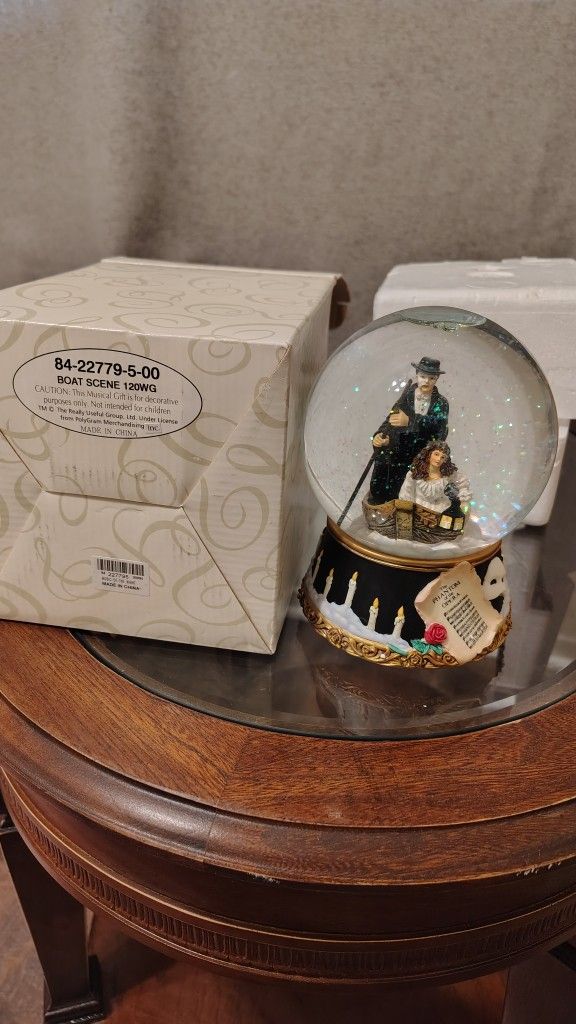 Phantom of the Opera Musical Globe - LIKE NEW