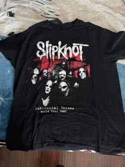 Slipknot Subliminal Verses world tour 2005 shirt