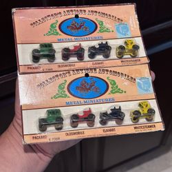 Collectors Antique  Set of 4 Classic Car Miniatures  VINTAGE