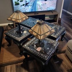 3pc chinese designed sectional table 