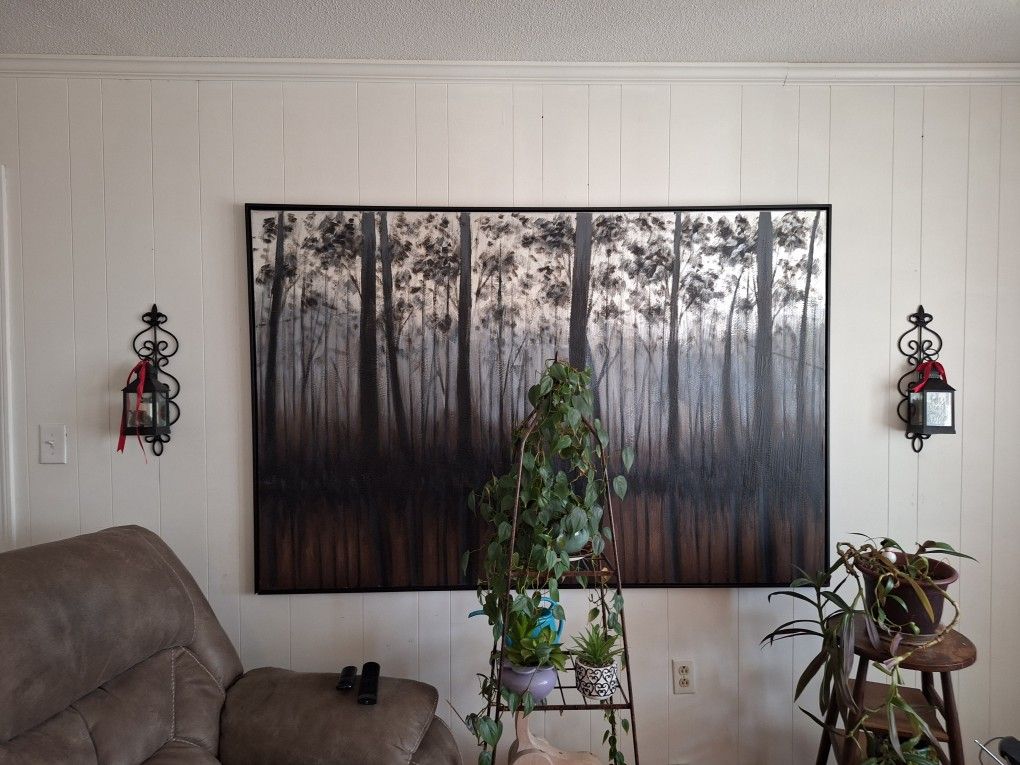 Sofa Huge Picture "Evening In The Forest".