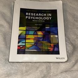 Reasearch And Psychology (8 Edition)