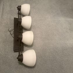 Bathroom Light Fixture and matching Mirror 