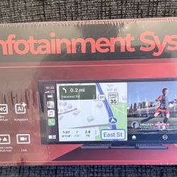 LAMTTO 11'' AI CarPlay Screen with Google-Play Download APPs & Gemini, Smooth 8-Core, Wireless Car Play Android Auto, Vivid 60FPS 1920x720 Display, 10