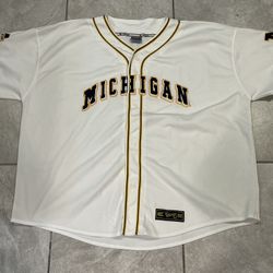 Michigan Wolverines Baseball Jersey 3XL colosseum Athletics Authentic Preowned 