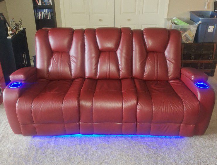 Sofa and Loveseat Movie Theater Seating Combo