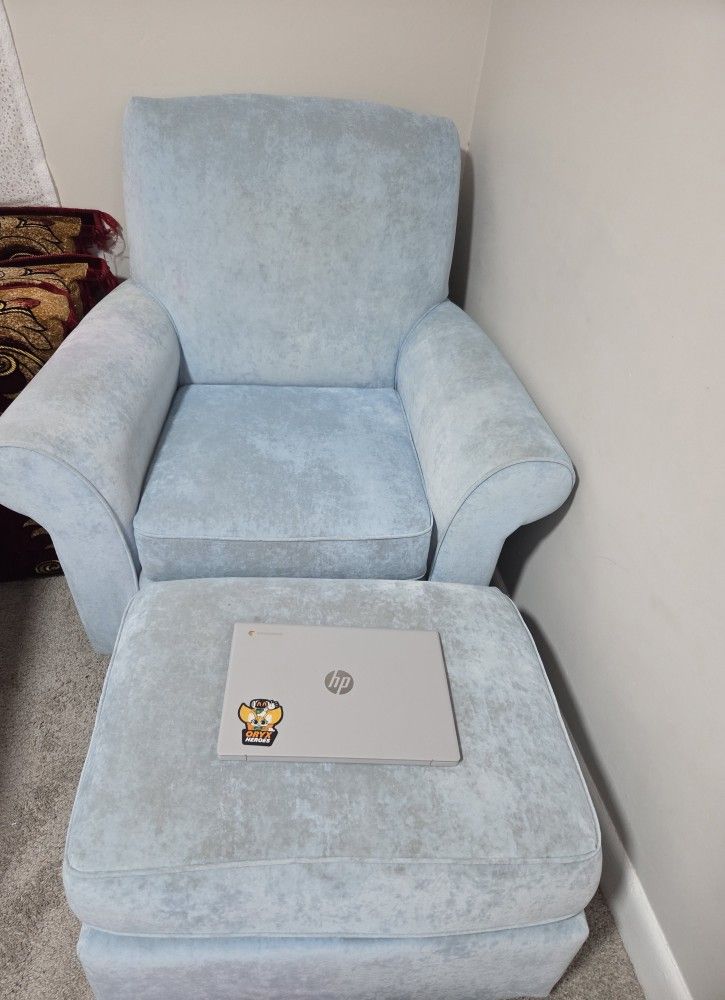 Chair Rocker/Glider with Ottoman Reclining Glider