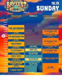 2 tickets mission Bay fest - the offspring