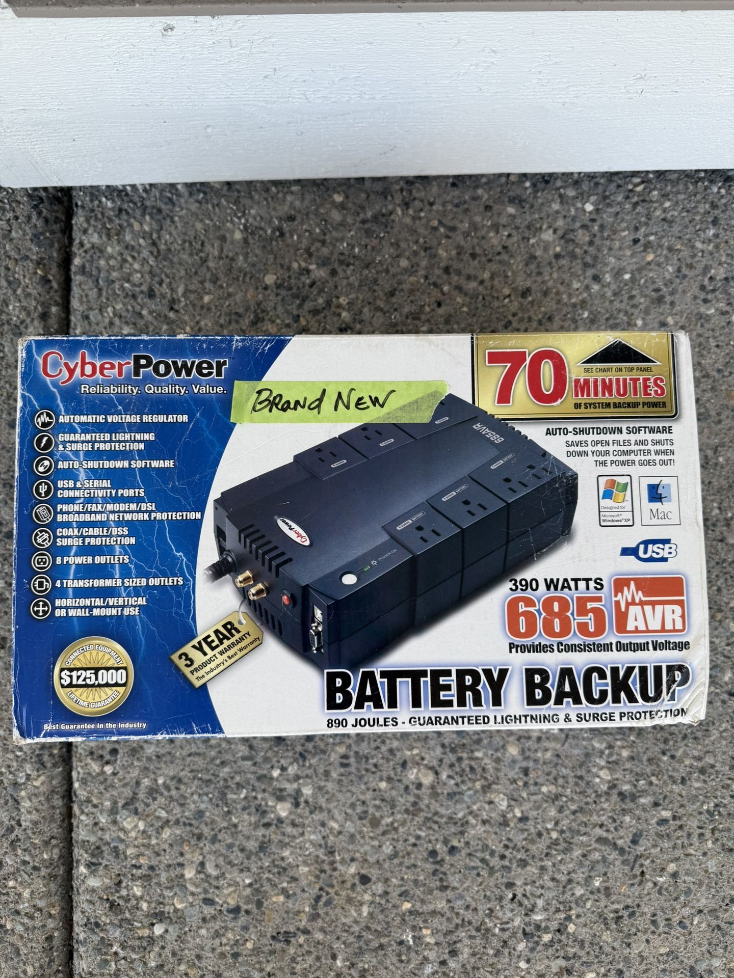 CYBER POWER BATTERY BACK UP