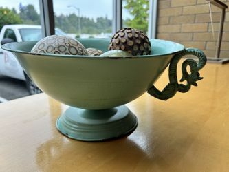 Decorative Teal Bowl