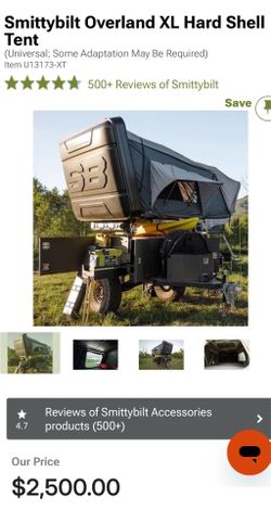 Overland hardshell smittybilt tent new