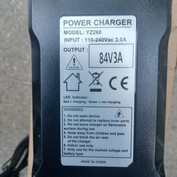 84V  3A Power Charger