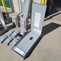 Electrical main panels and disconatte ac box  800 or bo
