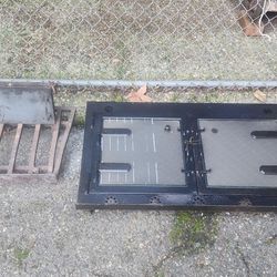 Wood Fireplace Stand And Door