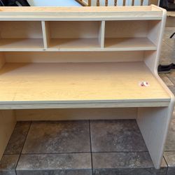 Children’s Desk With Attached Cubbies