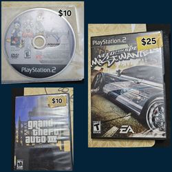PlayStation 2 Games: Grand Theft Auto III Double Pack & Need for Speed Most Wanted