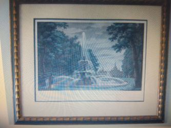 Fernando Brambilla Spain Royal Seal 1832 Lithograph handcolor