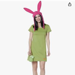 Spirit Halloween, Adult Louise Belcher Bob's Burgers Costume DRESS ONLY 