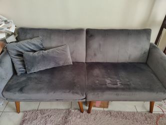Available for pickup today only. sofa-bed (  in good condition