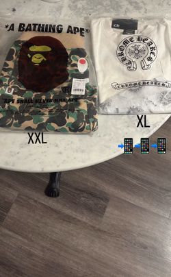 BAPE shorts and Chrome heart tee