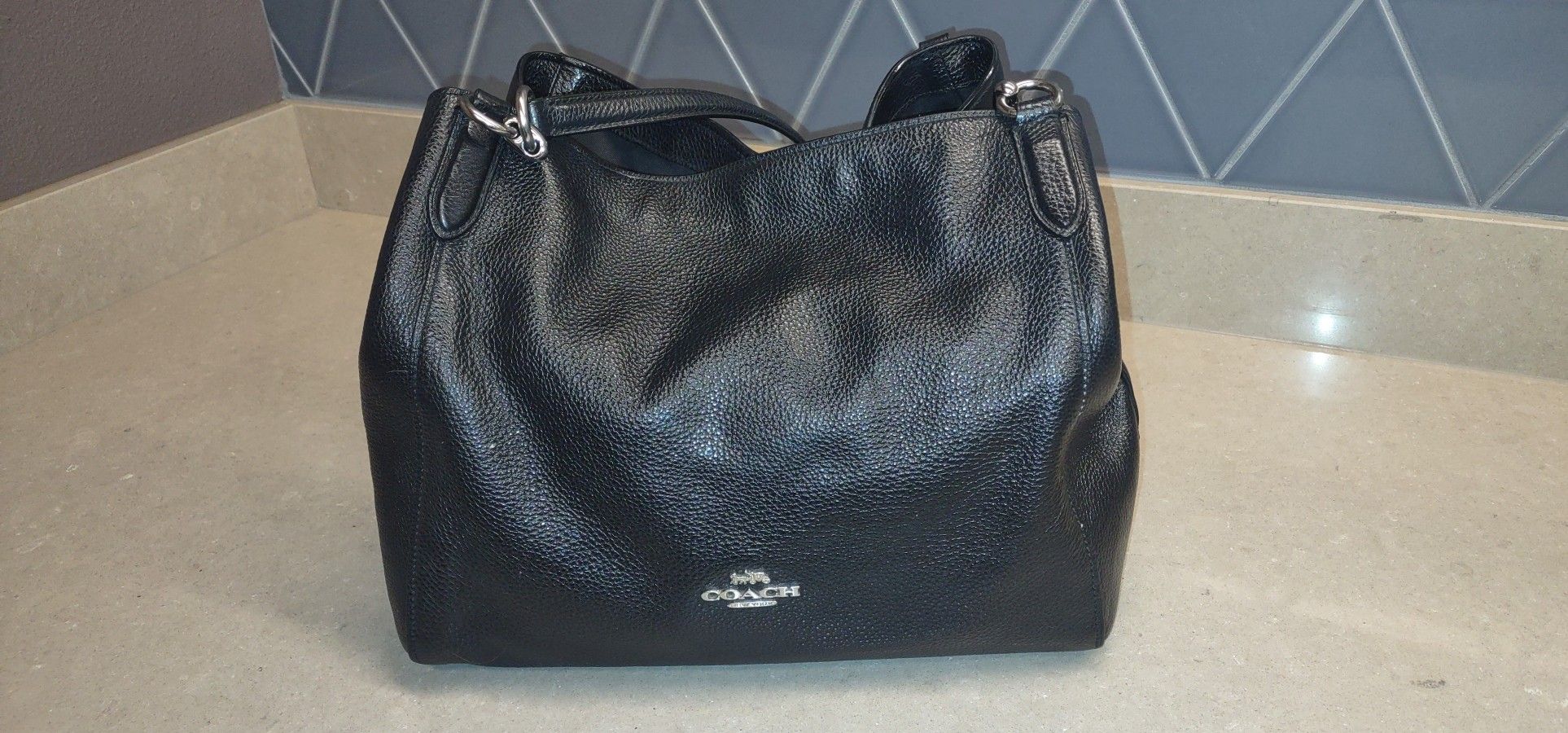 Coach Purse Black Leather
