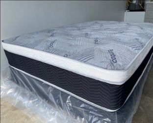 Full Euro Bamboo Orthopedic Pillow Top Mattress!!