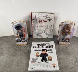 Harry Potter Figures & Coloring Book Bundle