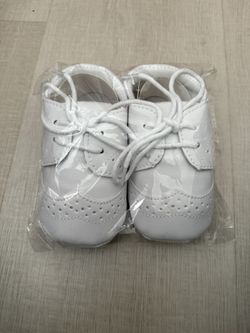 White Baby Shoes