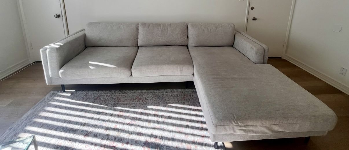 Neutral Couch Sectional Comfy