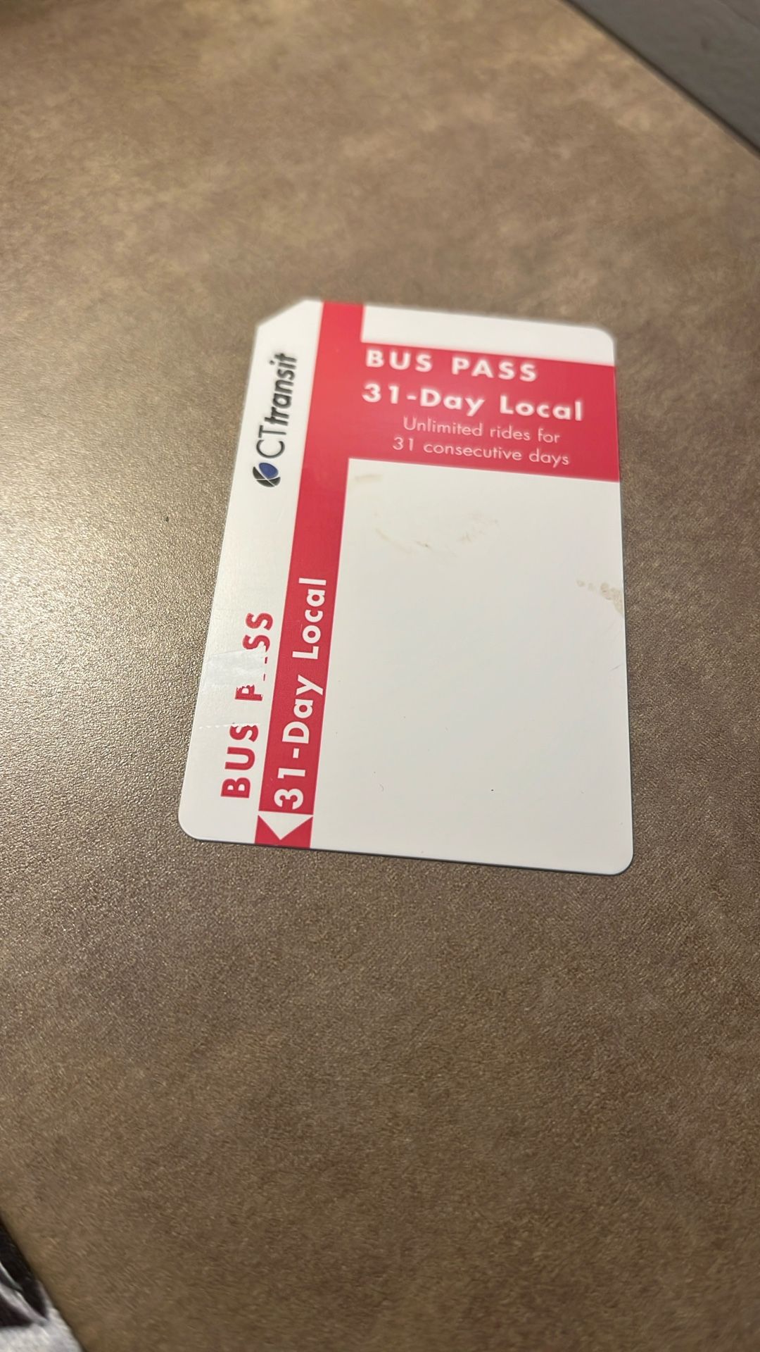 Ct Transit Bus Pass 31 Day Unlimited Rides