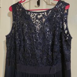Used Once Royal Blue Dress