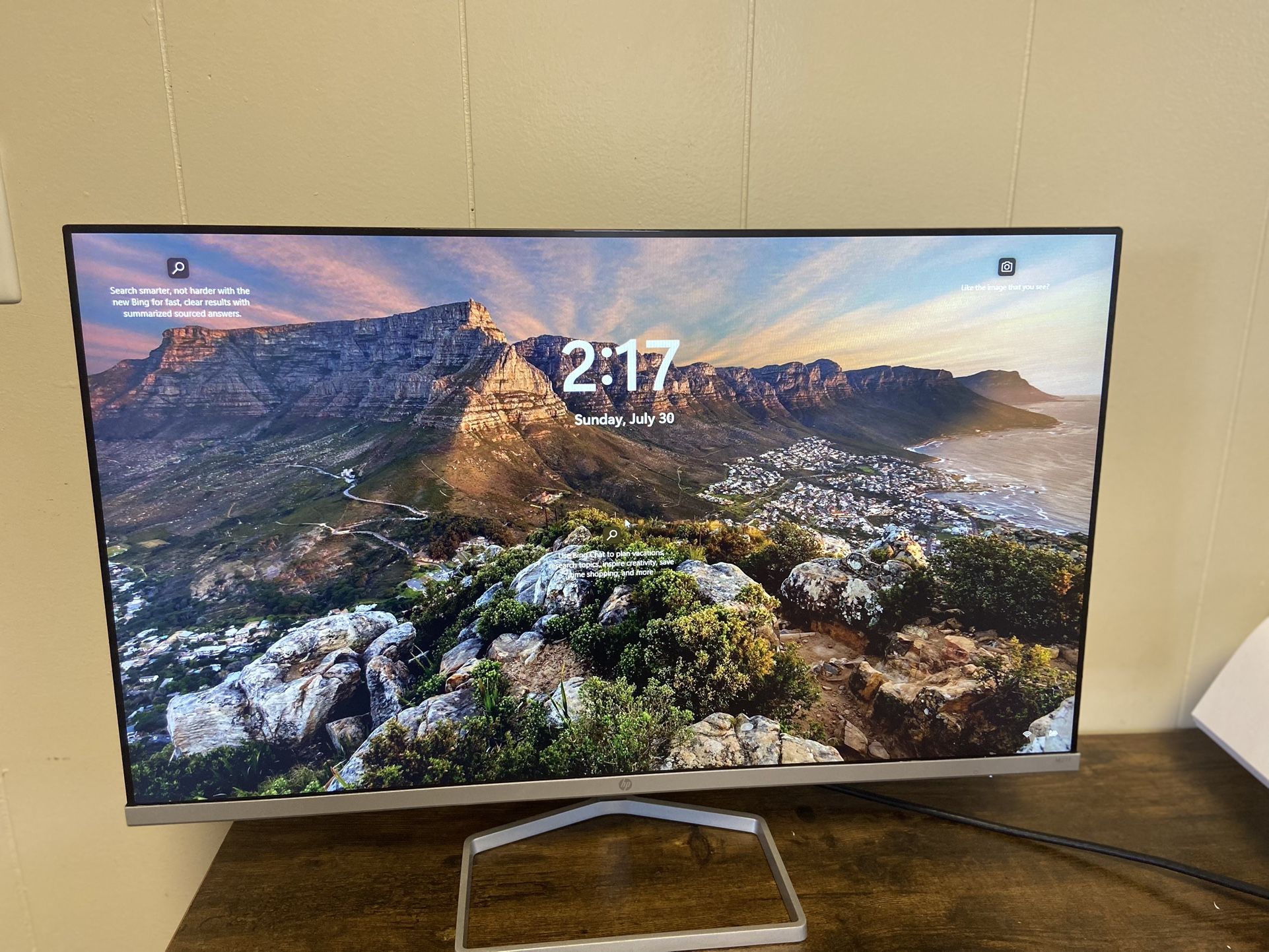 HP - 27" IPS LED FHD FreeSync Monitor (2 x HDMI, VGA) - Silver Ty and Black