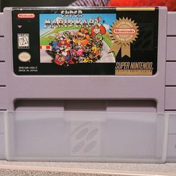 Super Mario Kart Super Nintendo Cartridge 