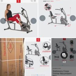 Stationary Cross Trainer Recumbent 