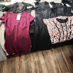 Lot of 12 Business Casual Work Dresses — DKNY, Calvin Klein, Ann Taylor (Sizes 0–Small, Some New w/ Tags)