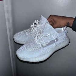 Yeezy Statics White Reflective 