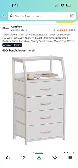 Tall 4 Drawers Dresser