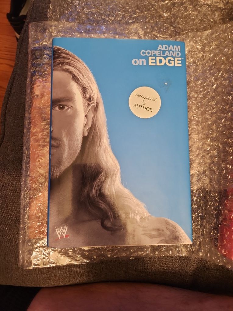 Adam Copeland on Edge SIGNED Book Autobiography 1st DJ HC WWE WWF Wrestling 2004