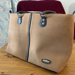 Pierre Cardin Suede Travel Bag