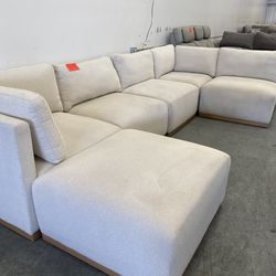 Beige  sectional modular