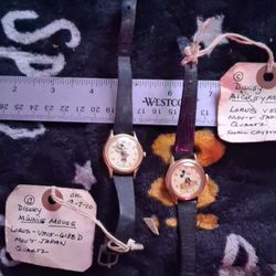 Vintage Mickey and Minnie mouse watches