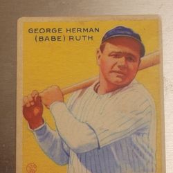 Babe ruth card