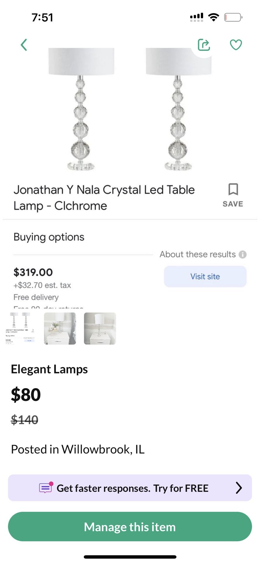 Elegant Lamps