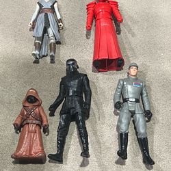 5 Star Wars Rey & Jawa & Kylo Ren & Jawa & Piett figure 4” tall