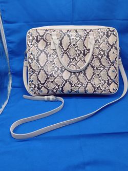 White House Black Market Women's Python Print Computer Bag