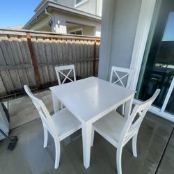 White Dining Table 