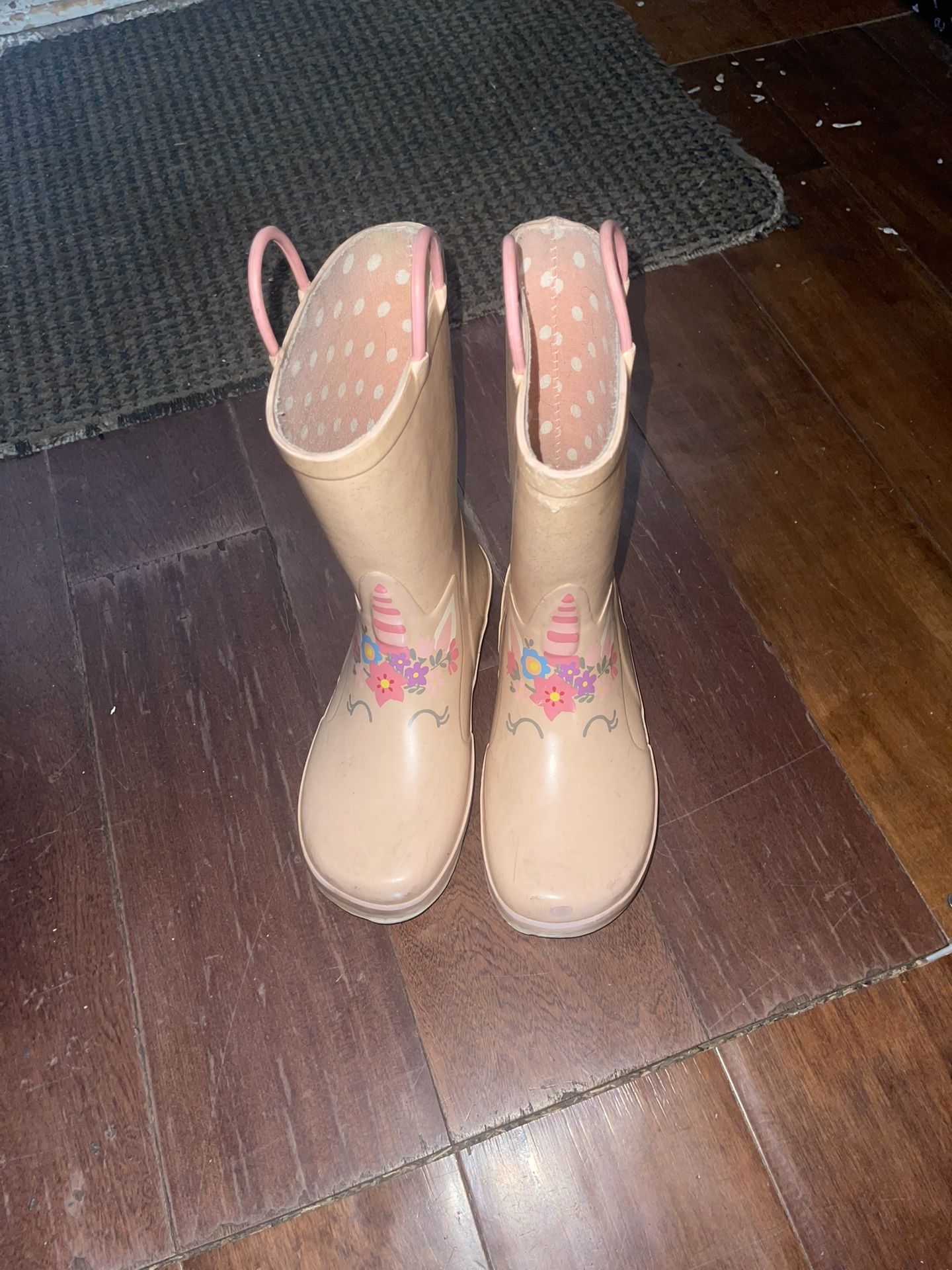 Girls Youth Size Raining Boots