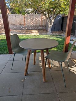 Article Outdoor Furniture - Round Dining Table and 2 Chairs