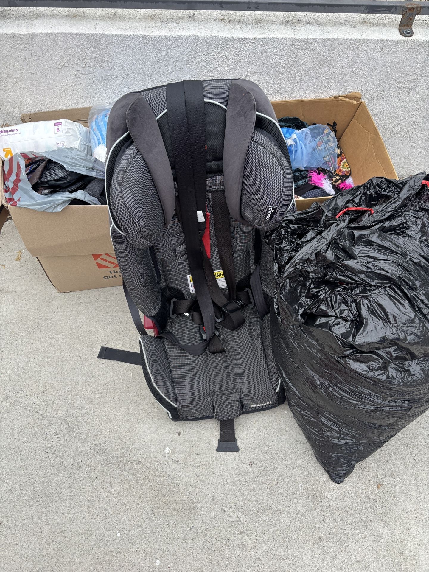 Free Car Seat, Diapers, And Costumes. 