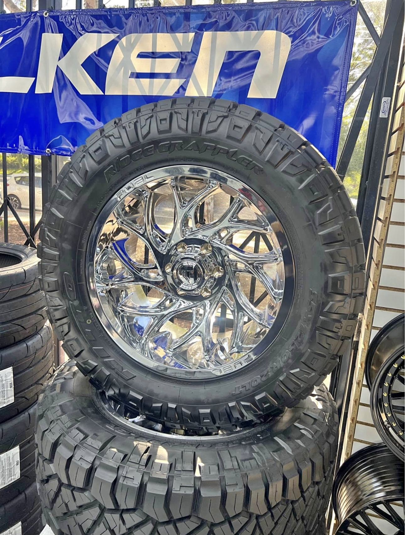 Wheels & Tires Deal, 20x10 Fuel Runner 35" Nitto Ridge Grappler Tires 6x139.7 CHEVY GMC RAM TOYOTA